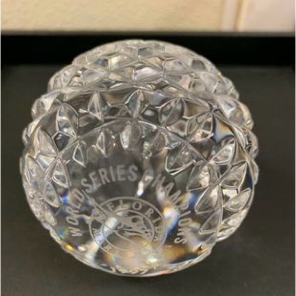 COPY - 1997 Waterford Crystal Commemorative Florida Marlins Collectible  Baseba…